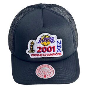 Mitchell & Ness Los Angeles LA Lakers 2001 NBA Finals Champions Trucker Hat Cap